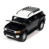 2007 FJ Cruiser Black Diamond with White Top and Roofrack Classic Gold Collection Series Limited Edition 1/64 Diecast Model Car by Johnny Lightning JLCG030-JLSP278B
