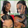 Straight Lace Front Wigs 220 Density 13x4 HD Glueless Frontal Wigs Pre Plucked Natural Hairline with Baby Hair Straight Frontal Wigs Unprocessed Brazilian Virgin Human Hair Wigs for Women 22 Inch