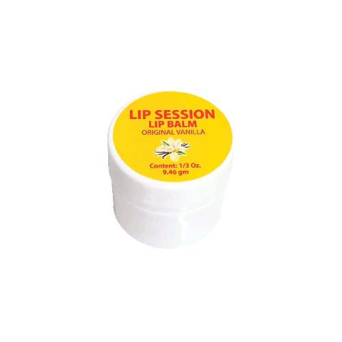 Lip Session Lip Balm (Cold Sores, Dry Chapped Lips & Fever Blisters) Vanilla Flavor .33 Oz. (24)