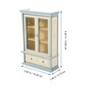 NUOBESTY 1pc 1:12 Scale Mini Bookshelf Furniture Miniature Display Cabinet Model Wooden Shelf Cabinet Doll House Furniture Accessories