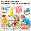 42PCS Magnetic Blocks, Gifts for 3 4 5 6 Year Old, Magnet Building Blocks for Toddlers, Girls & Boys, Sensory - Montessori - Autism - Magnetic Toys for Kids Ages 3-5 4-8