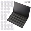 Allwon Empty Magnetic Eyeshadow Makeup Palette with 28Pcs 26mm Round Metal Pans
