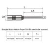 uxcell 7mm Paper Punch Drill, Straight Shank Hollow Bit Tool, for Hole Puncher Punching Machine