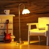 TOYANDONA 2Pcs Miniature Dollhouse Lamp, 1/12 Scale Mini Desk Lamp LED Light Furniture Dollhouse Lighting Ornament, Battery Operated, Miniature Dollhouse Lamps Led