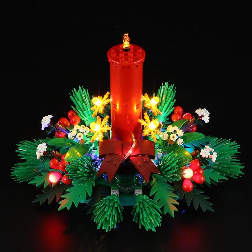 BRIKSMAX Light Kit for Lego Christmas Table Decoration -Innovative Led Lighting Compatible with Lego 40743 - Not Included Lego Set