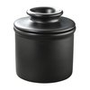 Butter Bell - The Original Butter Bell crock by L Tremain, a Countertop French Ceramic Butter Dish Keeper for Spreadable Butter, Matte Black