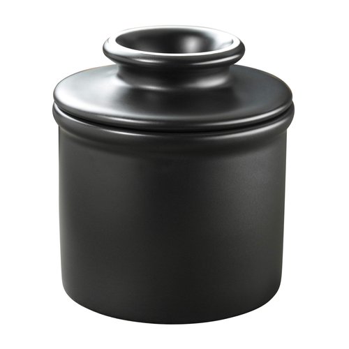 Butter Bell - The Original Butter Bell crock by L Tremain, a Countertop French Ceramic Butter Dish Keeper for Spreadable Butter, Matte Black