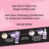 Color Lux Direct Vibes Semi-Permanent Hair Color, Lilac, Vibrant & Long-Lasting Shade, Ammonia-Free, Vegan, Sulfate-Free, Paraben-Free, 8 fl oz