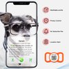 WhoseID QR Code Dog Tag with NFC, Personalized Pet ID Tag, Silent Dog ID Tag, Modifiable Pet Online Profile, Multiple Emergency Contact, Scan QR Code Send Pet GPS Location Email (Regular, Black&White)