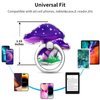 TACOMEGE Phone Grip Holder, Mushrooms Phone Ring Stand Compatible with Smartphone, Tablet, E-Reader, Etc Purple (Purple)