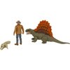 Jurassic World Dominion Dr Alan Grant & Dimetrodon Human and Dino Pack with 2 Action Figures, Toy Gift Set and Collectible