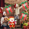 Christmas Balloons Set, Santa Balloons, Christmas Gift Balloons, Christmas Foil Balloons for Christmas Balloons Decorations - 4Pcs