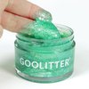Goolitter Face, Body & Hair Holographic Green Glitter Gel [Kiwi Crush] 2oz (60mL) | Fine | K-Beauty | Halloween, Festival, EDM, Rave, Party, Concert, Costume Makeup | Vegan, Cruelty Free