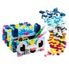 LEGO DOTS Creative Animal Drawer Building Toy 41805, Buildable Treasure Box, Jewelry Box, Desk Caddy, Storage Box, Arts and Crafts DIY Toy Mosaic Making Kit for Creative Kids Boys Girls Age 6+