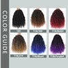 New Goddess Locs Crochet Hair 8 Packs 12inch Blue River Faux Locs Crochet Hair Boho Faux Locs Wavy Crochet Curly Hair with Curly Ends Synthetic Hair Extensions (12" 8Packs T1B/Blue#)