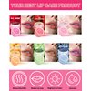 Lip Sleeping Mask Set-6 Pcs Lip Balm Hydrating Lip Mask Overnight Lip Treatment Care For Dry Cracked Lips,Day &Night Moisturize &Nourish Korean Lip Gloss For Women Improve Lip Color With Shea Butter