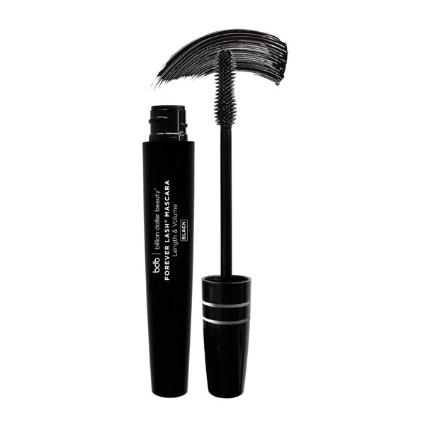 Billion Dollar Brows Forever Lash Mascara, Length & Volume in Seconds, Waterproof Formula, Unique Silicone Wand, Professional Quality, Cruelty Free