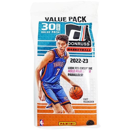 2022-23 Donruss NBA Basketball Jumbo Cello Value Fat Pack - 30 Trading Cards Inside - Look for Exclusive Holo Pink Laser Parallels