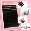 C Curl Lash Clusters Extensions - 280 Pcs of 100D Fluffy Wispy Individual Eye Lashes, DIY Home Makeup Lash Extension Kit for Self Application (9-20MM) Mix