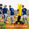 Octaday 4 Pcs 63 Inch Inflatable Jumbo Football Set Include 1 Pcs Football Goal Post and 3 Pcs Football Balls for Football Party Game Water Playing Outdoor Sport Toys