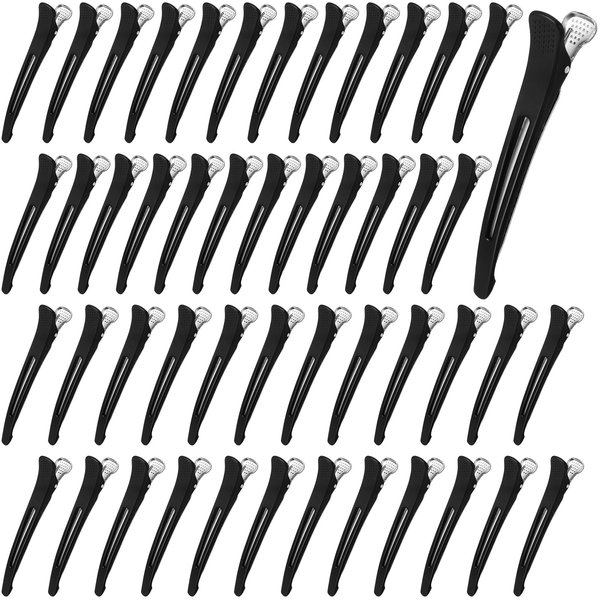 Yuxung 48 Pcs Hair Sectioning Clips Bulk Hair Clips for Styling 4.5" Non Slip Duck Billed Hair Roller Clips for Thick Thin Hair Salon Hair Stylist Pin Hair Styling and Sectioning Accessories