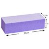 Karlash 10 PCS Nail Buffer Sanding Block Polisher Buffing File 100/180 (Purple White)