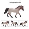 MODEBESO® Realistic Animal Figures Playset,4 PCS Horse Figurines Set,Hand Painting Horse Figures Set,Educational Toy,Cake Toppers Christmas Birthday Gift for Kids Todllers (4 PCS Horse Set 1)