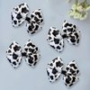 4Pcs Cow Print Bows for Girls Cow Print Hair Bows for Girls Cow Print Hair Bow Clips for Girls Cow Print Hair Clips Cute Hair Accessories for Girls