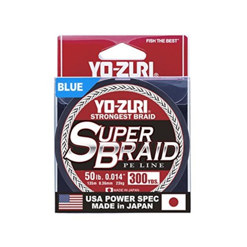 Yo-Zuri Braided SuperBraid 15 lb, 300 Yard, Blue Fishing Line