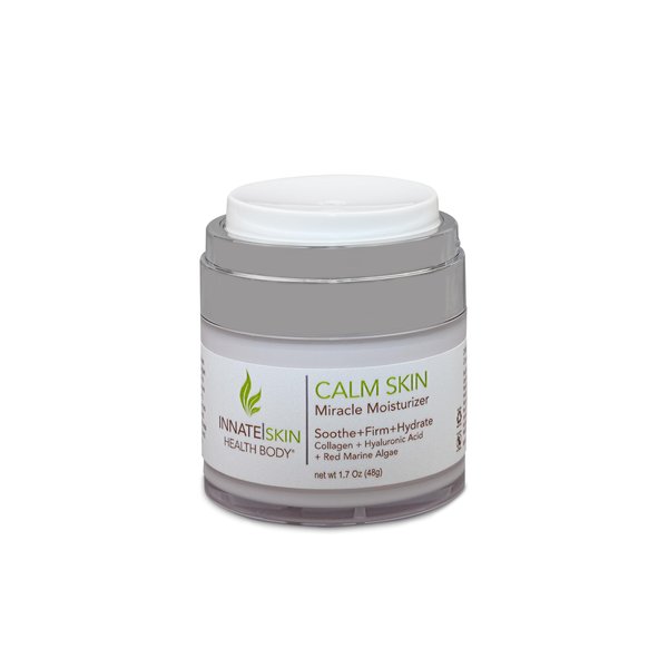 Calm Skin Face Moisturizer | Hyaluronic Acid, Collagen and Red Marine Algae by Innate Skin 2oz moisturizer face cream & hydrating face moisturizer