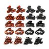 20 Pcs Small Hair Claw Clips for Women Girls 1.7 inch Plastic Small Claw Clips Black Hair Claw Tortoise Hair Jaw Clamp Hair Accessories