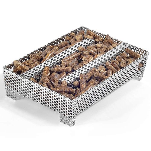 5" x 8" Pellet Smoker Tray 12 Hours of Billowing Smoke, Smoker Box for Gas Grilling,Cold Smoker Generator for BBQ,like Grill Tube BBQ Smoker Perfect for Hot Cold Meat, Cheese, Fish and Pork Smoking