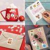 Christmas Foam Stickers Assorted Merry Christmas Shaped Self-Adhesive Sticker for Art Greeting Cards Craft