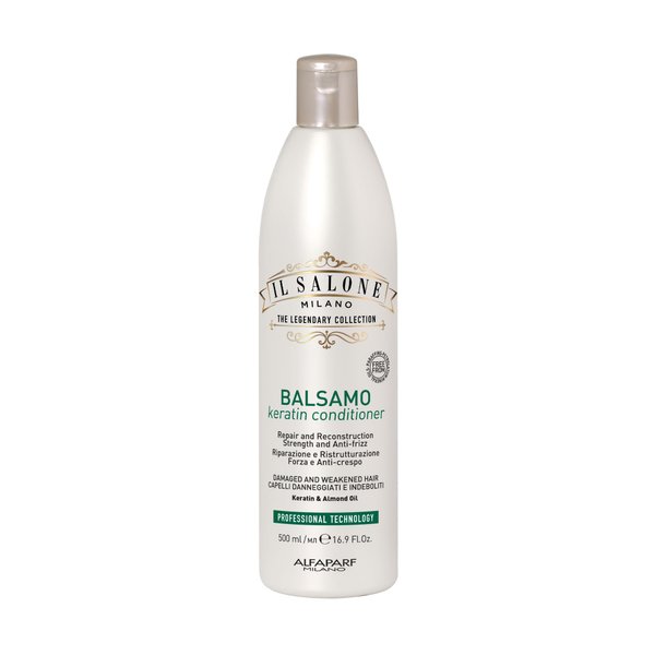 Il Salone Milano Professional Keratin Conditioner - Detangling Conditioner + Damaged Hair Treatment - Provides Frizz Control & Hair Reconstruction (16.9 oz / 500 ml)