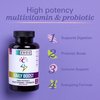 Zhou Nutrition Daily Boost Multivitamin with Probiotic, Zinc, Vitamin C, D3, B Complex for Immune Support, Energy and Digestive Health | Vegan, Gluten Free, Soy Free | 30 Servings