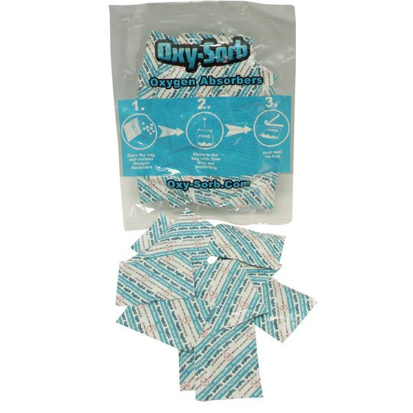 Oxy-Sorb 20 Count Oxygen Absorbers for Food Storage, 300cc, Blue