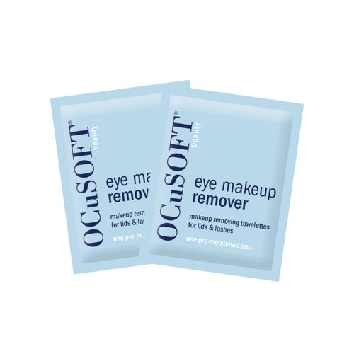 OCuSOFT Beauty Eye Makeup Remover, Individually Wrapped Makeup Removing Towelettes for The Face, Lids and Lashes, 36 Count