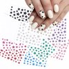 Stars Nail Art Stickers 3D Star Glitter Nail Design Decals Black White Gold Sliver Pink Red Stars Nail Stickers for Nail Art Supplies Independence Day Stars Charms Stickers for Nail Decoration-10 Pcs