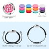 ttstar Essential Oil Diffuser Bracelet Set - Stainless Steel Aromatherapy Locket with Adjustable Band, Includes 12pcs Refill Pads Gift for Women and Girls