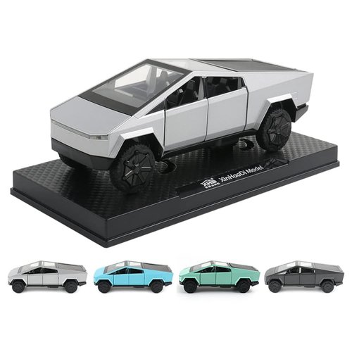 1:32 Scale Toy Trucks Pickup Model Pull Back Pick-Up Truck with Sound and Light, Alloy Diecast Truck Toys for Kids Gift or Vehicles Model Collection Enthusiasts (1/32 Grey Pickup)