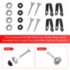 Front Brake Shoes Springs Pins Left&Right for Kawasaki Mule 3000 3010 3020 4000 4010 KAF620 KAF950 Diesel 2001-2021