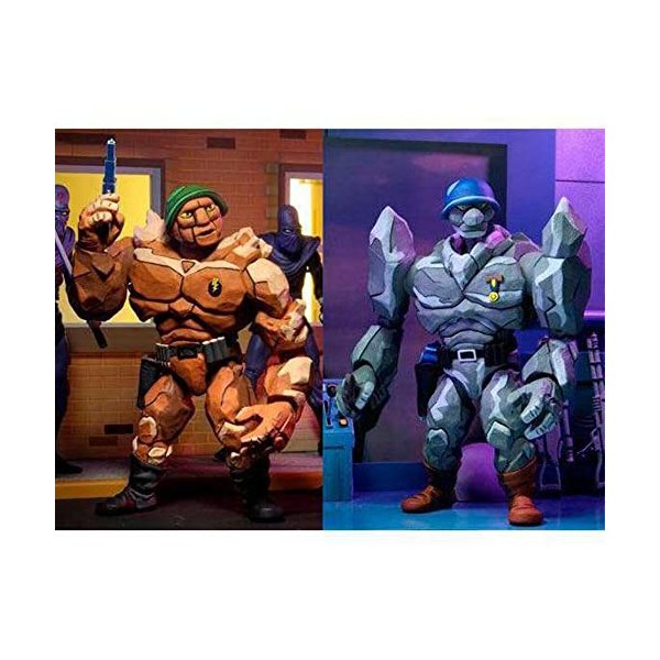 NECA Teenage Mutant Ninja Turtles 7" Scale Traag & Granitor Collectible Action Figures Set