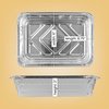 PLASTICPRO Disposable 2 LB Aluminum Takeout Tin Foil Baking Pans 6'' X 8'' X 2'' Inch Bakeware - Cookware Perfect for Baking Cakes,Brownies,Bread, Meatloaf, Lasagna, or Lunchbox, Pack of 20