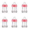6 Pieces Empty Lip Gloss Tubes Reusable Lip Gloss Containers Milk Bottle Shaped Lips Gloss Tube 7 ml Empty Refillable Lips Gloss Bottles DIY Cosmetics Lipstick Containers, Pink
