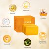 LOYATRO Turmeric Kojic Acid Dark Spot Remover Soap Bars with Vitamin C, Retinol, Collagen - Original Japanese Complex Infused with Hyaluronic Acid, Vitamin E, Shea Butter