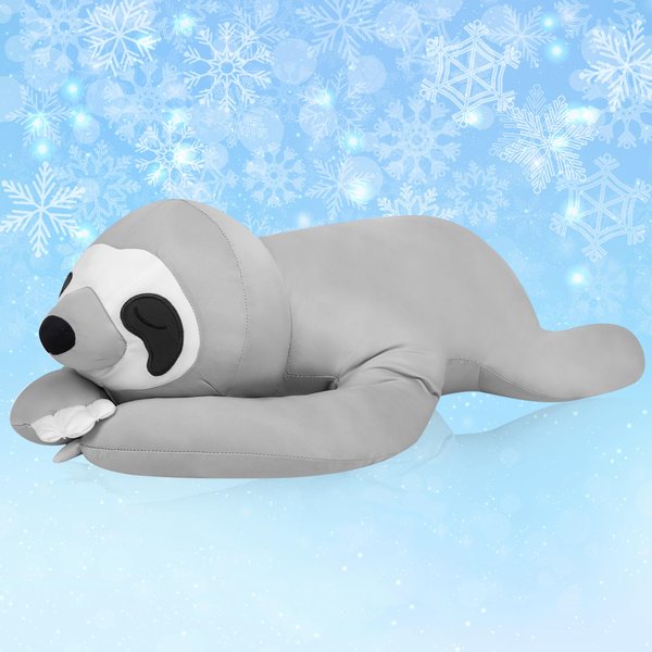 My OLi 18'' Sloth Cooling Stuffed Animal Pillow Coolable Stuffed Sloth Pillow Soft Chill Plush Hugging Pillow Plush Toys Gift for Kids Adults