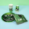 WERNNSAI Video Game Party Tableware Set - Gaming Party Supplies for Boys Birthday Disposable Paper Luncheon Dinner Dessert Plates Cups and Napkins Party Favors Serves 16 Guests 64 PCS