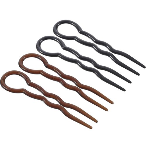 Bememo 20 Pieces Grip Hair Pins for Thick Hair U Shaped Hair Pin French Simple Fast Spiral Hair B...
