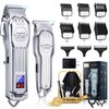 Hair Clippers for Men with Charger T-Blade Hair Beard Trimmer Kit Professional Clippers for Hair Cutting Kit with Led Display Cordless Clippers for Men Women Kids Barber Grooming Kit for Household