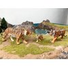 Gemini&Genius Tiger Figurine Toys, Safari Animal Action Figures, 3 Pcs Wildlife Animal Toys-3-6 Inches Length-Great for Kids Gift, Party Favors, Treasure Box Prizes, Goodie Bag Fillers or Cake Toppers